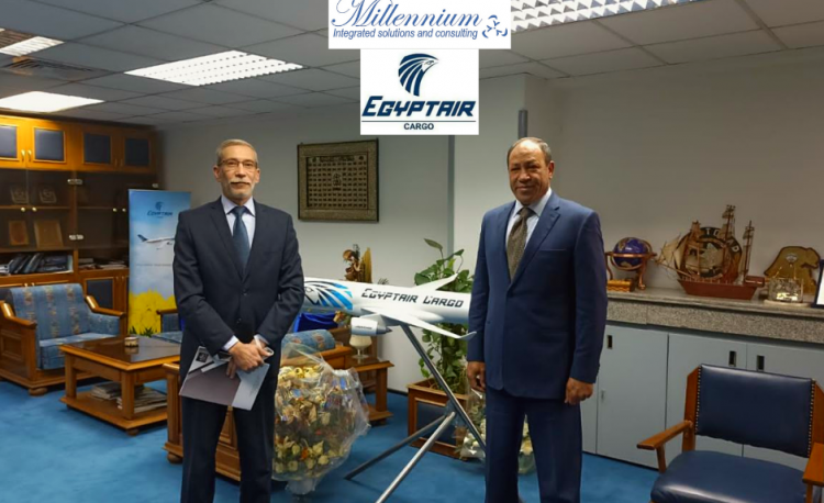 عقد خدمات استشارية مع مصر للطيران وميليلنوم